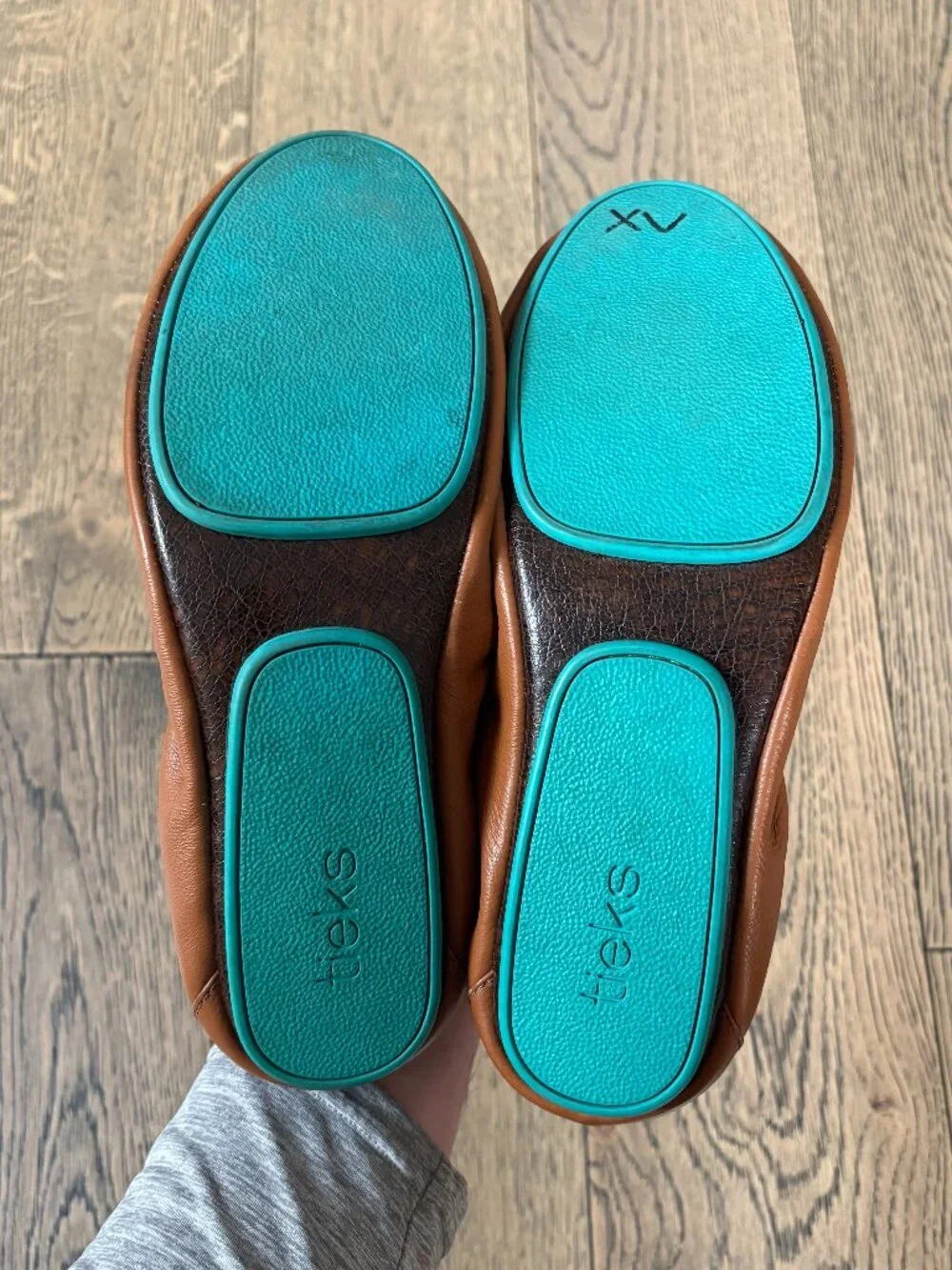 Tieks Ballet Flats Women's 9 Chestnut Brown Nappa Leather Classic City Office